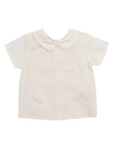 Paz Rodriguez Woven Newborn Blouse "area" In White