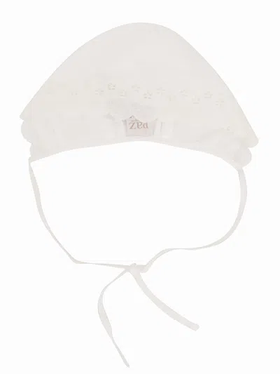 Paz Rodriguez Woven Newborn Bonnet "paz V25" In White
