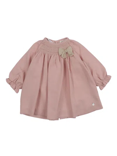 Paz Rodriguez Woven Newborn Dress "pascua" In Pink
