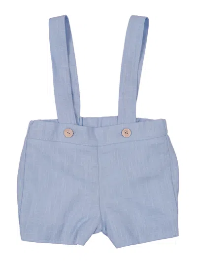Paz Rodriguez Woven Newborn Short "ceremonia V26" In Blue