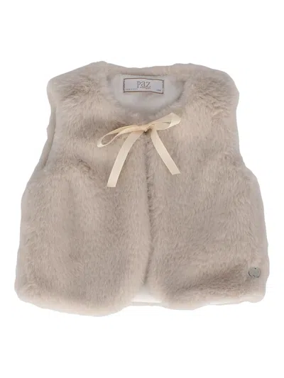 Paz Rodriguez Kids' Woven Newborn Waistcoat "mel" In Blue