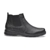 Pazstor Cowhide Leather Boots In Black In Black
