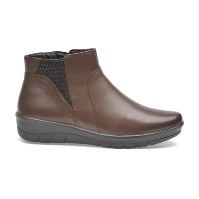 Pazstor Lambskin Dora Boots In Barista Brown