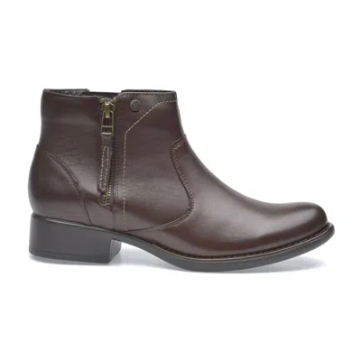 Pazstor Lambskin Faby Boots In Espresso Brown