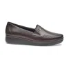 Pazstor Lambskin Mireya Moccasins In Espresso Brown In Black