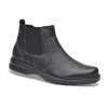 Pazstor Cowhide Leather Boots In Black