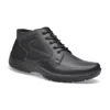 Pazstor Men's Boots Low Ankle Cowhide Leather Jonas In Black In Black