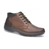 Pazstor Men's Boots Low Ankle Cowhide Leather Jonas In Bison Brown In Brown