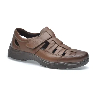 Pazstor Men's Closed Toe Leather Sandals- John In Multi