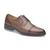Pazstor Men's Leather Oxfords Classic In Bison Brown In Multi