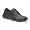 PAZSTOR MEN'S LEATHER OXFORDS ROCK IN BLACK