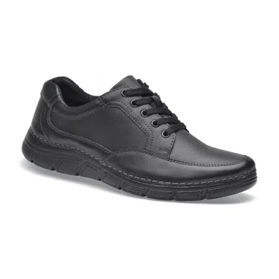 Pazstor Men's Leather Oxfords Rock In Black