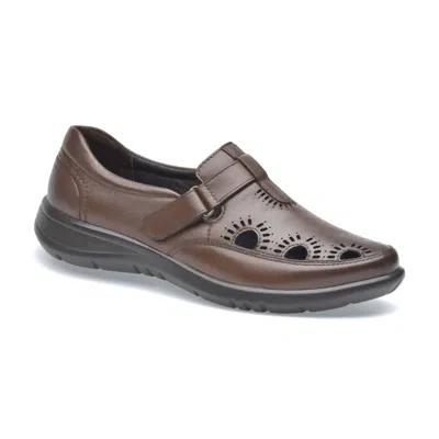 Pazstor Women's Celeste Lambskin Shoes In Espresso Brown
