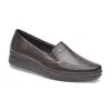 Pazstor Lambskin Mireya Moccasins In Espresso Brown In Multi