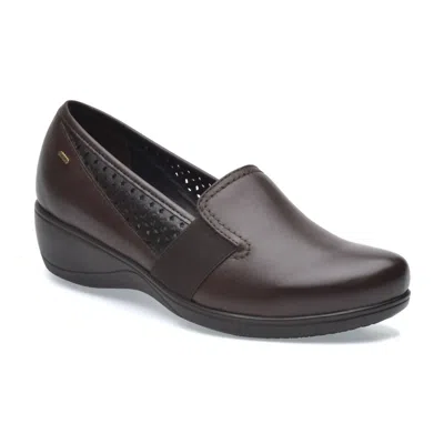 Pazstor Women's Lambskin Mocassins Ruth In Espresso Brown In Black