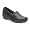 Pazstor Women's Lambskin Mocassins Ruth In Espresso Brown In Multi