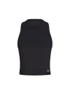 Pb5star Cropped Racer Back Tank In Black