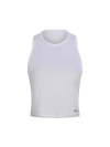 Pb5star Cropped Racer Back Tank In White