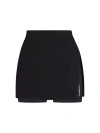 Pb5star Side Split Skirt In Black