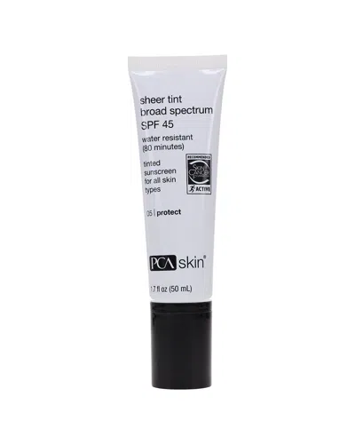 Pca Skin Unisex 1.7oz Sheer Tint Broad Spectrum Spf 45 In White