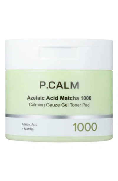 P.calm Azelaic Acid Matcha 1000 Calming Gauze Gel Toner Pad In Transparent