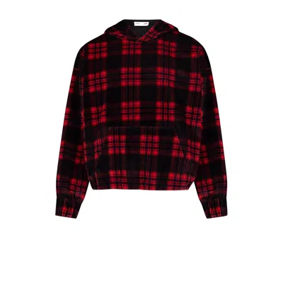 Pcfg Black / Red Your Itch Checked Hoody