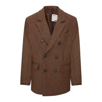 Pcfg Brown Double Breasted Blazer - Men
