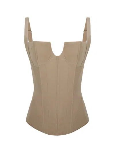 Pcfg Corset Top In Neutral