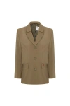 Pcfg Cotton Classic Blazer In Green