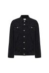 Pcfg Cotton Distressed Men Denim Jacket In Black