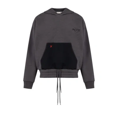 Pcfg Cotton Your *itch Two Cord Hoody In Gray