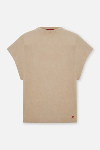 Pcfg Daydreamers Acid Wash Sleeveless Tee In Yellow