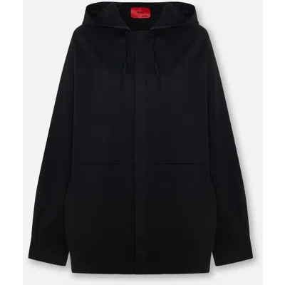 Pcfg Daydreamers Hooded Button Up Jacket In Black
