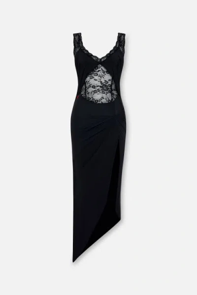 Pcfg Daydreamers Sleeveless Lace Detail Dress In Black