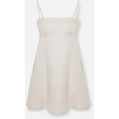 Pcfg Daydreamers Strappy Backless Mini Dress In White