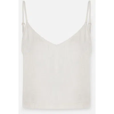 Pcfg Daydreamers Strappy V Neck Top In Neutral