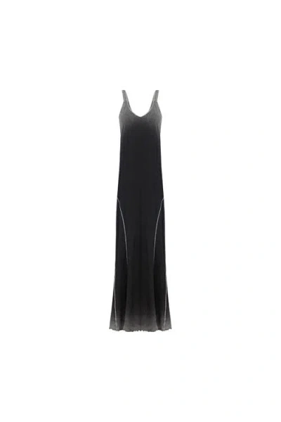 Pcfg Free Heaven Acid Wash Long Dress In Black