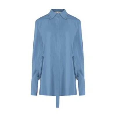 Pcfg Free Heaven Pleated Dress In Blue