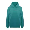 Pcfg Cotton Destroyed Hoodie In Green