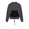 Pcfg Grey Your Itch Two Cord Hoody - Asphalt In Black