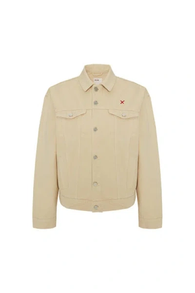 Pcfg Logo Denim Jacket In Neutral