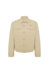 Pcfg Logo Denim Jacket In Neutral