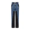Pcfg Men's Black / Blue Free Heaven Two Color Jeans In Black/blue