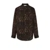 Pcfg Men's Black / Brown Your Itch Kangaroo Long Sleeve Shirt - Leopard In Brown
