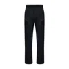 Pcfg Men's Black Linen & Cotton Blend Shiny Woven Regular Fit Pant In Black