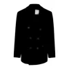 Pcfg Men Double Breasted Coat - Black In Black