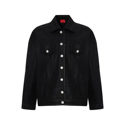 Pcfg Men's Faded Denim Jacket - Black