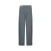Pcfg Men's Grey Cotton Blend Striped Woven Pant With Belt In Gray