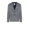 Pcfg Men's Grey Free Heaven Linen Suit Blazer Ultimate Gray In Grey
