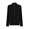 Pcfg Men's Knit Cardigan With Zip Detail - Black In Black